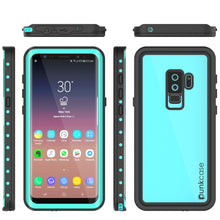 Cargar imagen en el visor de la galería, Galaxy S9 Plus Waterproof Case PunkCase StudStar Teal Thin 6.6ft Underwater IP68 Shock/Snow Proof (Color in image: white)