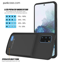 Cargar imagen en el visor de la galería, PunkJuice S20+ Plus Battery Case All Black - Fast Charging Power Juice Bank with 6000mAh (Color in image: Gold)