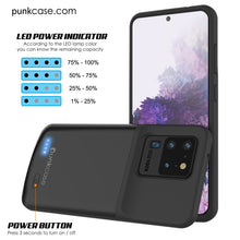 Cargar imagen en el visor de la galería, PunkJuice S20 Ultra Battery Case All Black - Fast Charging Power Juice Bank with 6000mAh (Color in image: Gold)