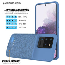 Cargar imagen en el visor de la galería, PunkJuice S20 Ultra Battery Case Patterned Blue - Fast Charging Power Juice Bank with 6000mAh (Color in image: Red)
