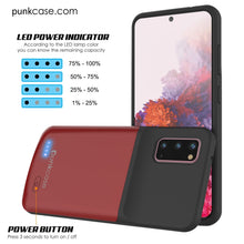 Cargar imagen en el visor de la galería, PunkJuice S20 Battery Case Red - Fast Charging Power Juice Bank with 4800mAh (Color in image: Gold)