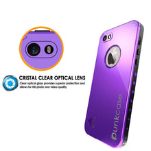 Cargar imagen en el visor de la galería, iPhone 5S/5 Waterproof Case, PunkCase StudStar Purple Case Water/Shock/Dirt Proof | Lifetime Warranty (Color in image: teal)