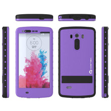 Cargar imagen en el visor de la galería, LG G3 Waterproof Case, Ghostek Atomic PURPLE W/ Attached Screen Protector Slim Fitted LG G3 (Color in image: pink)