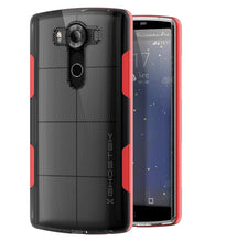 Cargar imagen en el visor de la galería, LG V10 Case, Ghostek® Cloak Red Slim Hybrid Impact Armor Cover | Lifetime Warranty Exchange (Color in image: red)