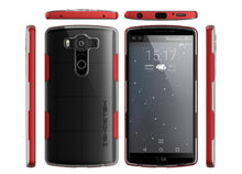 Cargar imagen en el visor de la galería, LG V10 Case, Ghostek® Cloak Red Slim Hybrid Impact Armor Cover | Lifetime Warranty Exchange (Color in image: black)