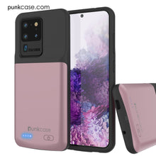 Cargar imagen en el visor de la galería, PunkJuice S20 Ultra Battery Case Rose - Fast Charging Power Juice Bank with 6000mAh (Color in image: Patterned Black)