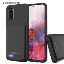 Cargar imagen en el visor de la galería, PunkJuice S20 Battery Case All Black - Fast Charging Power Juice Bank with 4800mAh (Color in image: Patterned Black)