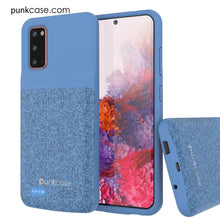 Cargar imagen en el visor de la galería, PunkJuice S20 Battery Case Patterned Blue - Fast Charging Power Juice Bank with 4800mAh (Color in image: Rose-Gold)