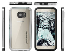 Cargar imagen en el visor de la galería, Note 5 Waterproof Case, Ghostek® Atomic 2.0 Series Silver for Samsung Galaxy Note 5 | Aluminum Frame (Color in image: Black)