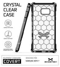 Cargar imagen en el visor de la galería, Note 7 Case, Ghostek® Covert Series w/ Explosion-Proof Screen Protector | Ultra Fit (Color in image: Clear)