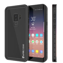 Cargar imagen en el visor de la galería, Galaxy S9 Plus Waterproof Case PunkCase StudStar Black Thin 6.6ft Underwater IP68 Shock/Snow Proof (Color in image: black)
