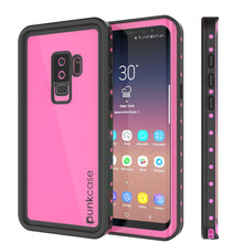 Load image into Gallery viewer, Galaxy S9 Plus Waterproof Case PunkCase StudStar Pink Thin 6.6ft Underwater IP68 Shock/Snow Proof (Color in image: pink)