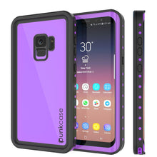Load image into Gallery viewer, Galaxy S9 Waterproof Case PunkCase StudStar Purple Thin 6.6ft Underwater IP68 Shock/Snow Proof (Color in image: purple)