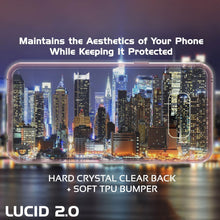 Cargar imagen en el visor de la galería, Maintains the Aesthet While Keeping cs of Your Phone tf Protected + SOFT TPU BUMPER LUCID 2.0 (Color in image: crystal black)