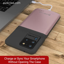 Cargar imagen en el visor de la galería, PunkJuice S20 Ultra Battery Case Rose - Fast Charging Power Juice Bank with 6000mAh (Color in image: All Black)