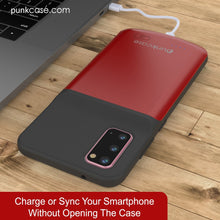 Cargar imagen en el visor de la galería, PunkJuice S20 Battery Case Red - Fast Charging Power Juice Bank with 4800mAh (Color in image: All Black)