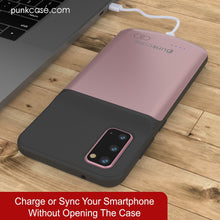 Cargar imagen en el visor de la galería, PunkJuice S20 Battery Case Rose - Fast Charging Power Juice Bank with 4800mAh (Color in image: All Black)