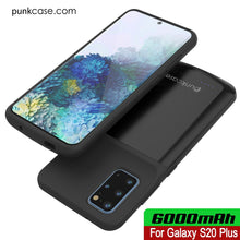 Cargar imagen en el visor de la galería, PunkJuice S20+ Plus Battery Case All Black - Fast Charging Power Juice Bank with 6000mAh (Color in image: Patterned Blue)