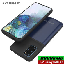 Cargar imagen en el visor de la galería, PunkJuice S20+ Plus Battery Case All Blue - Fast Charging Power Juice Bank with 6000mAh (Color in image: Patterned Blue)