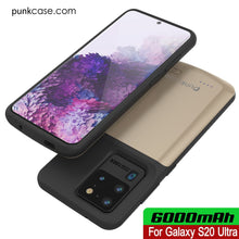 Cargar imagen en el visor de la galería, PunkJuice S20 Ultra Battery Case Gold - Fast Charging Power Juice Bank with 6000mAh (Color in image: All Blue)