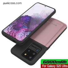 Cargar imagen en el visor de la galería, PunkJuice S20 Ultra Battery Case Rose - Fast Charging Power Juice Bank with 6000mAh (Color in image: All Blue)