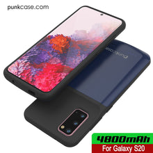 Cargar imagen en el visor de la galería, PunkJuice S20 Battery Case All Blue - Fast Charging Power Juice Bank with 4800mAh (Color in image: Patterned Black)