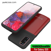 Cargar imagen en el visor de la galería, PunkJuice S20 Battery Case Red - Fast Charging Power Juice Bank with 4800mAh (Color in image: All Blue)