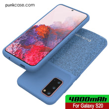 Cargar imagen en el visor de la galería, PunkJuice S20 Battery Case Patterned Blue - Fast Charging Power Juice Bank with 4800mAh (Color in image: All Blue)