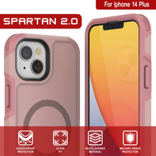 Load image into Gallery viewer, For Iphone 14 Plus SPARTAN 2.0 ud KY SHOCK-PROOF ULTRA MULTI LAYERED MILITARY GRADE PROTECTION FIT MATERIAL PROTECTION (Color in image: Red)