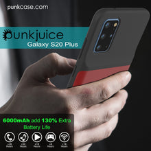 Load image into Gallery viewer, PunkJuice S20+ Plus Battery Case Red - Fast Charging Power Juice Bank with 6000mAh