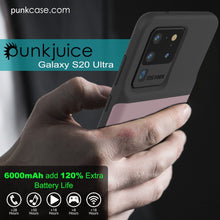Cargar imagen en el visor de la galería, PunkJuice S20 Ultra Battery Case Rose - Fast Charging Power Juice Bank with 6000mAh