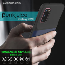 Cargar imagen en el visor de la galería, PunkJuice S20 Battery Case All Blue - Fast Charging Power Juice Bank with 4800mAh