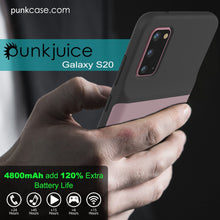 Cargar imagen en el visor de la galería, PunkJuice S20 Battery Case Rose - Fast Charging Power Juice Bank with 4800mAh