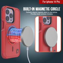 Cargar imagen en el visor de la galería, For Iphone 14 Pro Built-in MAGNETIC CIRCLE Perfectly aligned magnets attach to your phone Provides faster wireless charging (Color in image: Yellow)