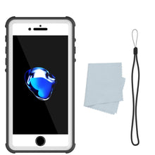 Cargar imagen en el visor de la galería, iPhone 8+ Plus Waterproof Case, PUNKcase CRYSTAL White W/ Attached Screen Protector | Warranty (Color in image: purple)