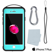 Cargar imagen en el visor de la galería, iPhone 8+ Plus Waterproof Case, Punkcase ALPINE Series, Teal | Heavy Duty Armor Cover (Color in image: red)