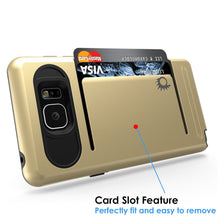 Cargar imagen en el visor de la galería, Galaxy Note 5 Case PunkCase CLUTCH Gold Series Slim Armor Soft Cover Case w/ Tempered Glass (Color in image: Pink)