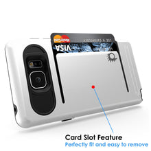 Cargar imagen en el visor de la galería, Galaxy Note 5 Case PunkCase CLUTCH White Series Slim Armor Soft Cover Case w/ Tempered Glass (Color in image: Pink)