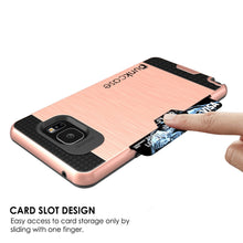 Cargar imagen en el visor de la galería, Galaxy Note 5 Case PunkCase SLOT Rose Series Slim Armor Soft Cover Case w/ Tempered Glass (Color in image: Gold)