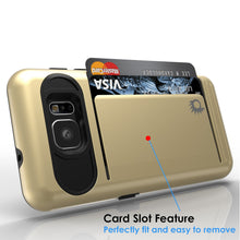 Load image into Gallery viewer, Galaxy s7 Case PunkCase CLUTCH Gold Series Slim Armor Soft Cover Case w/ Tempered Glass (Color in image: Grey)