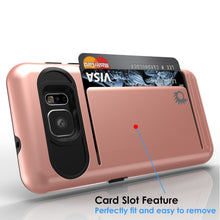 Cargar imagen en el visor de la galería, Galaxy S7 EDGE Case PunkCase CLUTCH Rose Gold Series Slim Armor Soft Cover Case w/ Screen Protector (Color in image: Grey)