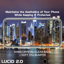 Cargar imagen en el visor de la galería, iPhone 8+ Plus Case Punkcase® LUCID 2.0 Crystal Black Series w/ SHIELD Screen Protector | Ultra Fit (Color in image: pink)