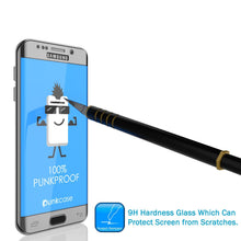 Load image into Gallery viewer, Galaxy S7 Silver Screen Protector, Punkcase Glass SHIELD Tempered Glass Protector 0.33mm Thick 9H (Color in image: Gold)