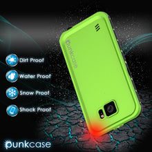Load image into Gallery viewer, Galaxy S6 Waterproof Case PunkCase StudStar Light Green Thin 6.6ft Underwater IP68 Shock/Dirt Proof (Color in image: teal)
