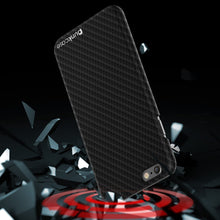 Cargar imagen en el visor de la galería, iPhone 8 Case, Punkcase CarbonShield Jet Black with 0.3mm Tempered Glass