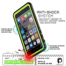 Cargar imagen en el visor de la galería, iPhone 6+/6S+ Plus Waterproof Case, PUNKcase CRYSTAL Light Green W/ Attached Screen Protector (Color in image: pink)