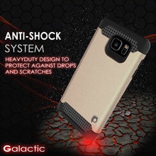 Cargar imagen en el visor de la galería, Galaxy Note 5 Case PunkCase Galactic Gold Series Slim Armor Soft Cover Case w/ Tempered Glass (Color in image: silver)