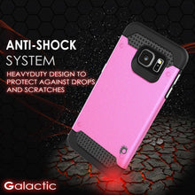 Load image into Gallery viewer, Galaxy s6 EDGE Case PunkCase Galactic Pink Series Slim Armor Soft Cover w/ Screen Protector (Color in image: black)