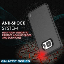 Load image into Gallery viewer, Galaxy s7 Case PunkCase Galactic Black Series Slim Armor Soft Cover Case w/ Tempered Glass (Color in image: rose gold)