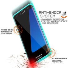 Cargar imagen en el visor de la galería, S7 Edge Case Punkcase® LUCID 2.0 Teal Series w/ PUNK SHIELD Screen Protector | Ultra Fit (Color in image: black)